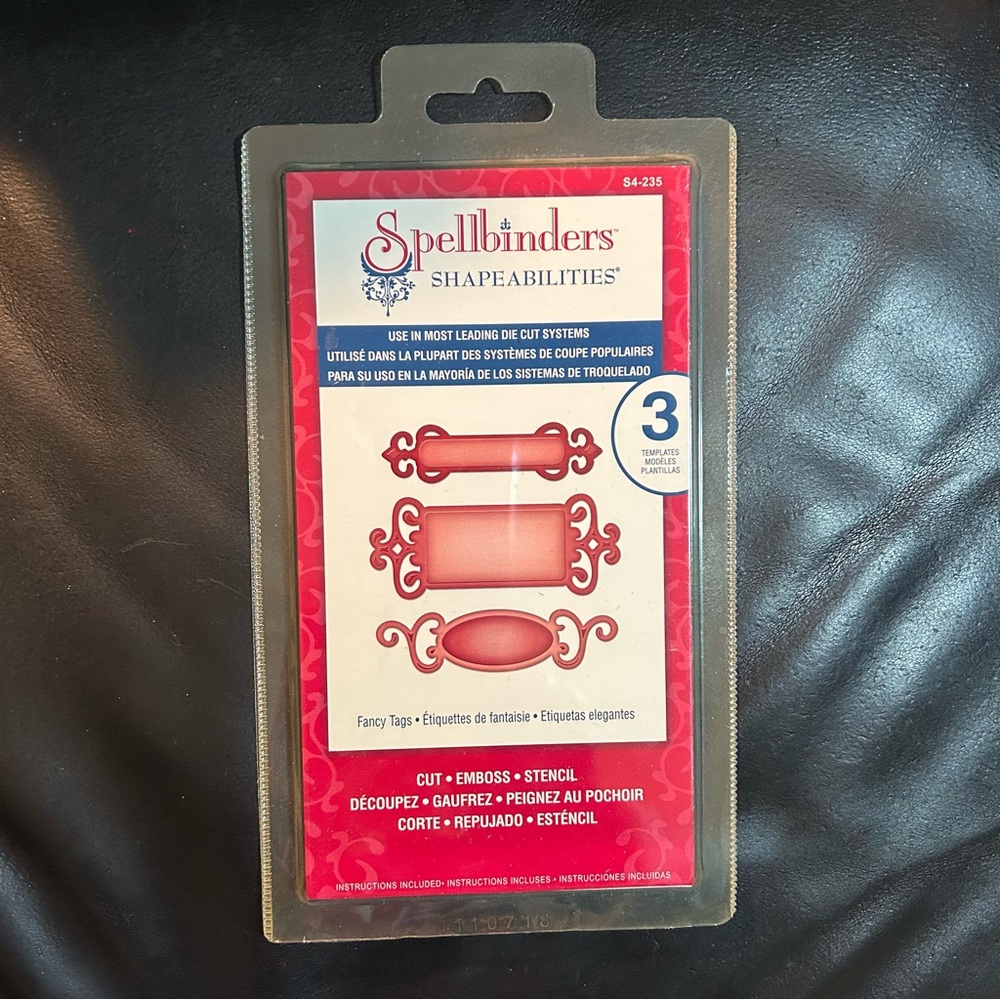 Spellbinders Shapeabilities 3pcs FANCY TAGS